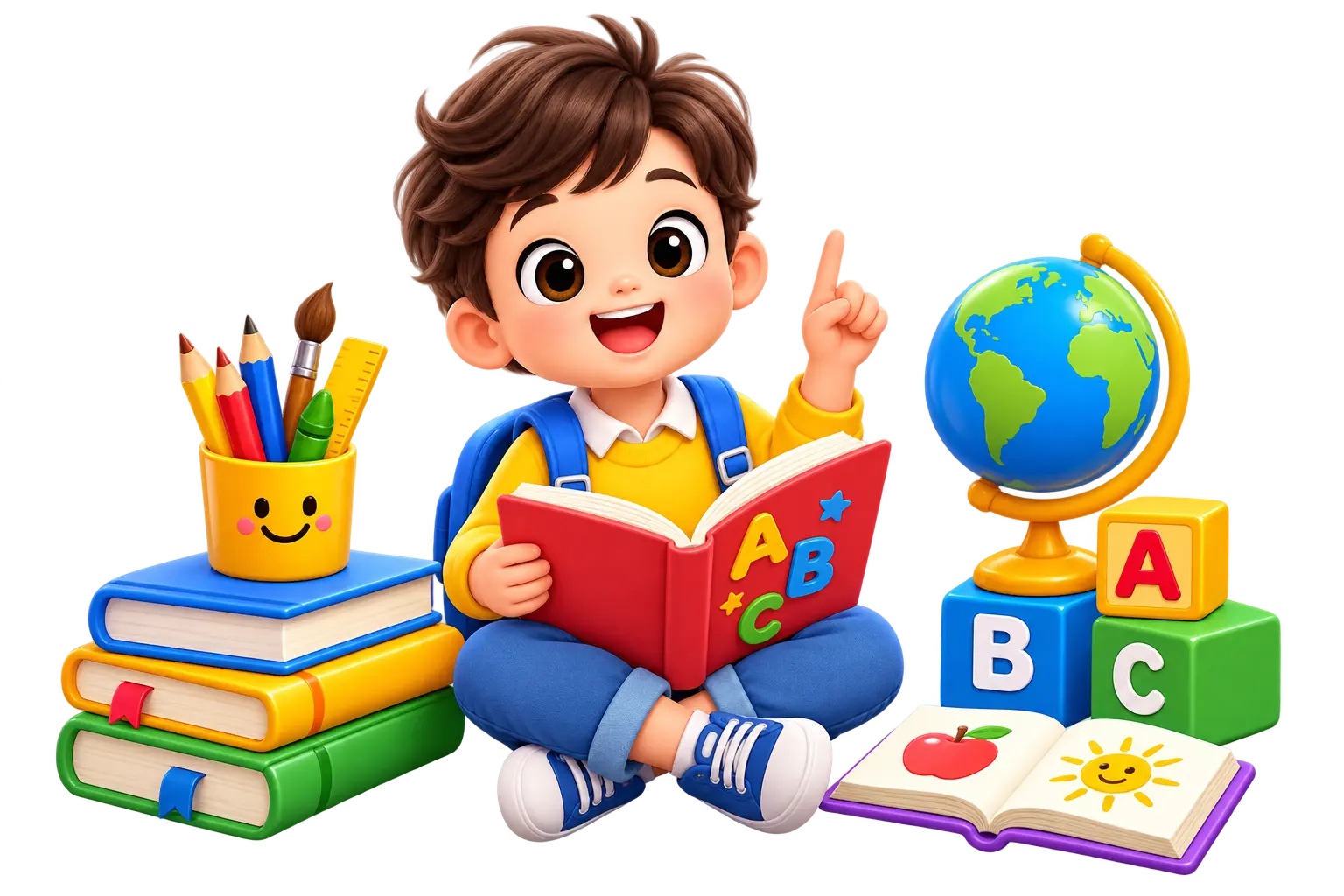 Illustration of children playing in a safe and nurturing daycare environment